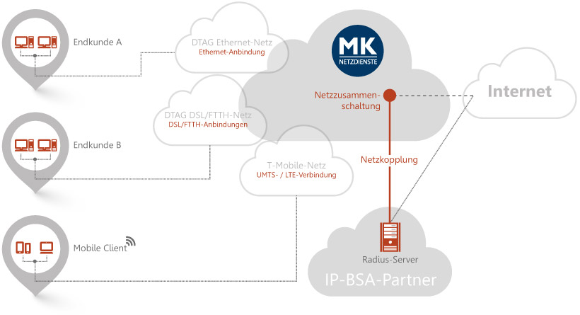Wie funktioniert ein Bitstream Zugang IP-Bitstream Access auf einen Blick