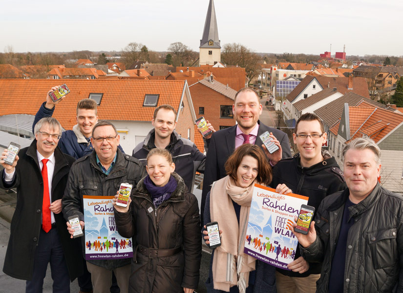 Gruppenbild Freies WLAN in Rahden